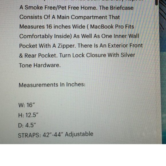 COACH Briefcase -Beekman Black Leather Genuine - Picture 16 of 16